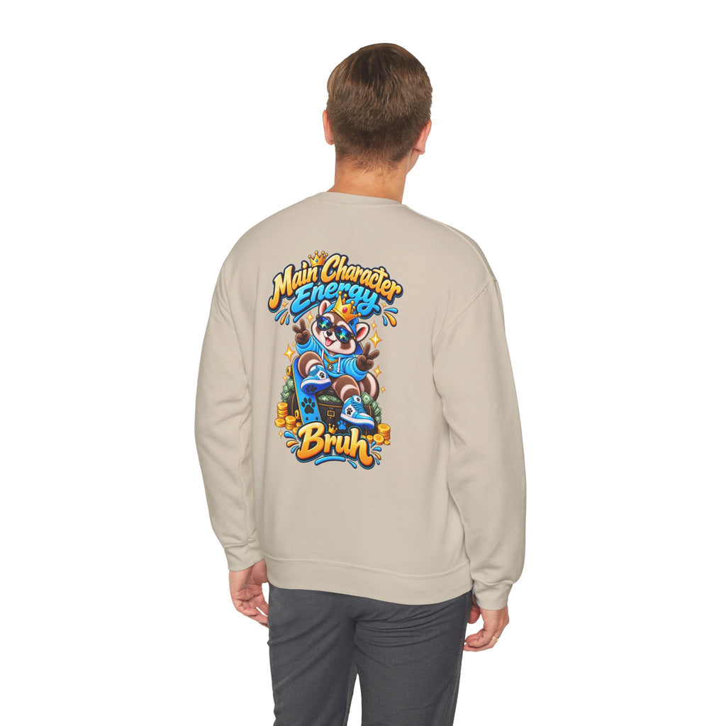 Main Character Raccoon Crewneck Sweatshirt