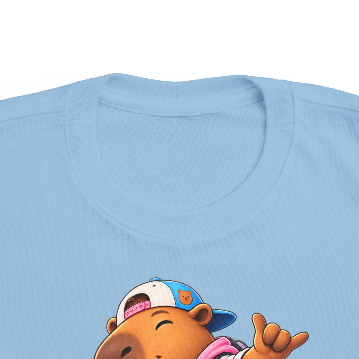 Toddler Capybara Skate T-Shirt — Cute Skateboarding Capybara Tee for Kids