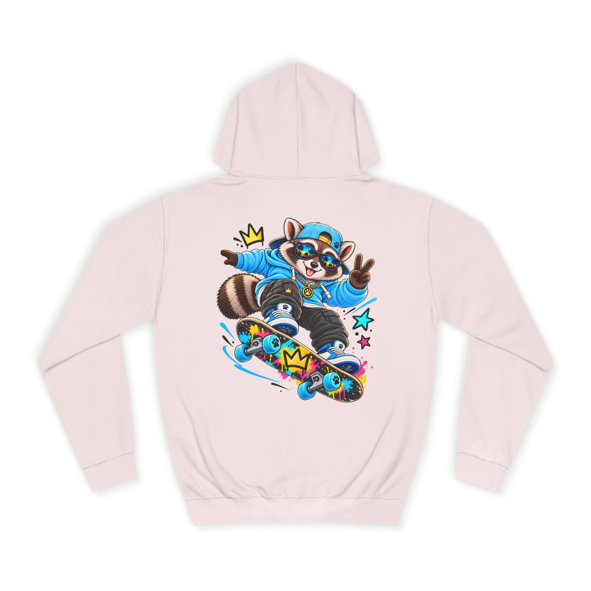 Skateboarding Remy Raccoon Hoodie