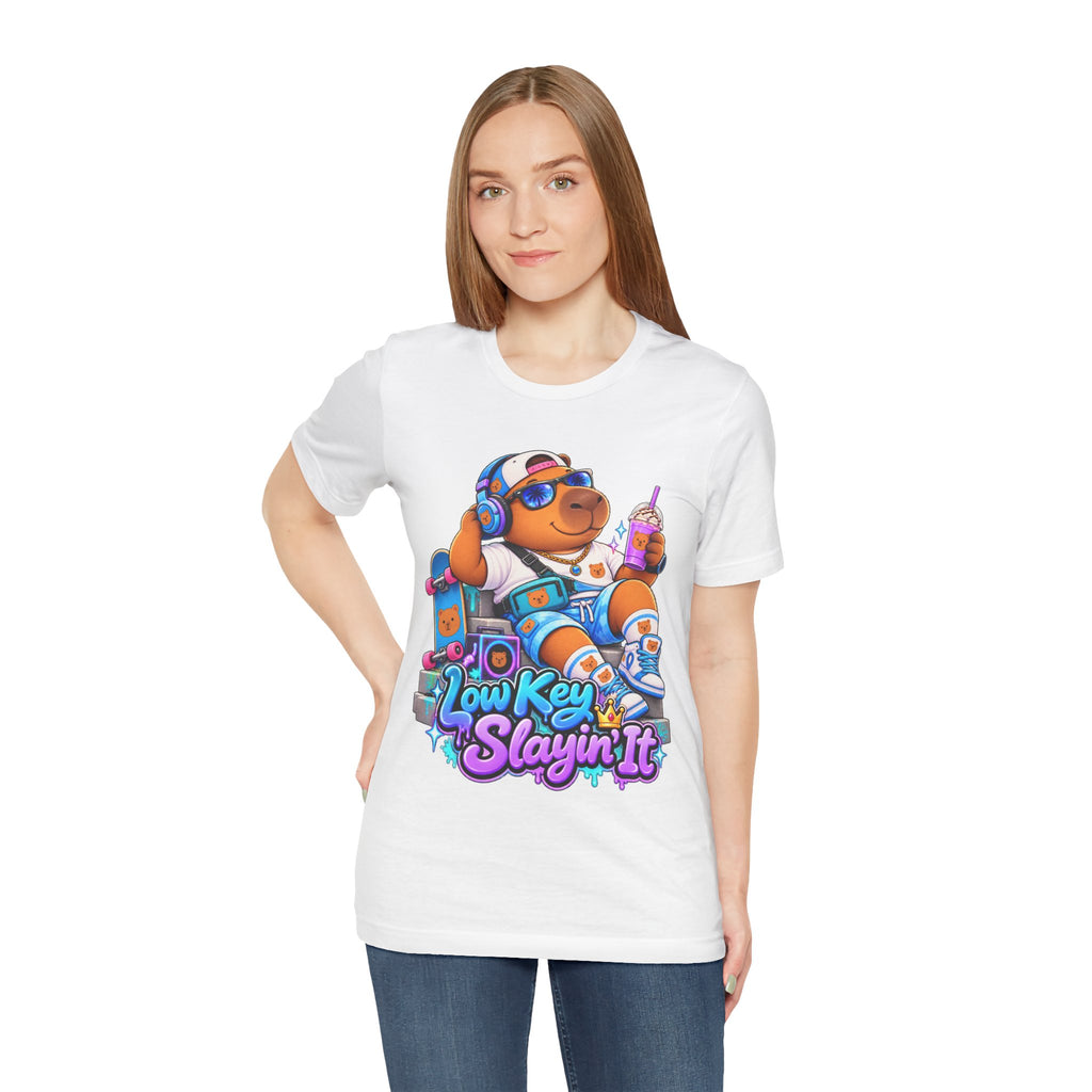 Low Key Slayin' It Capybara T-Shirt