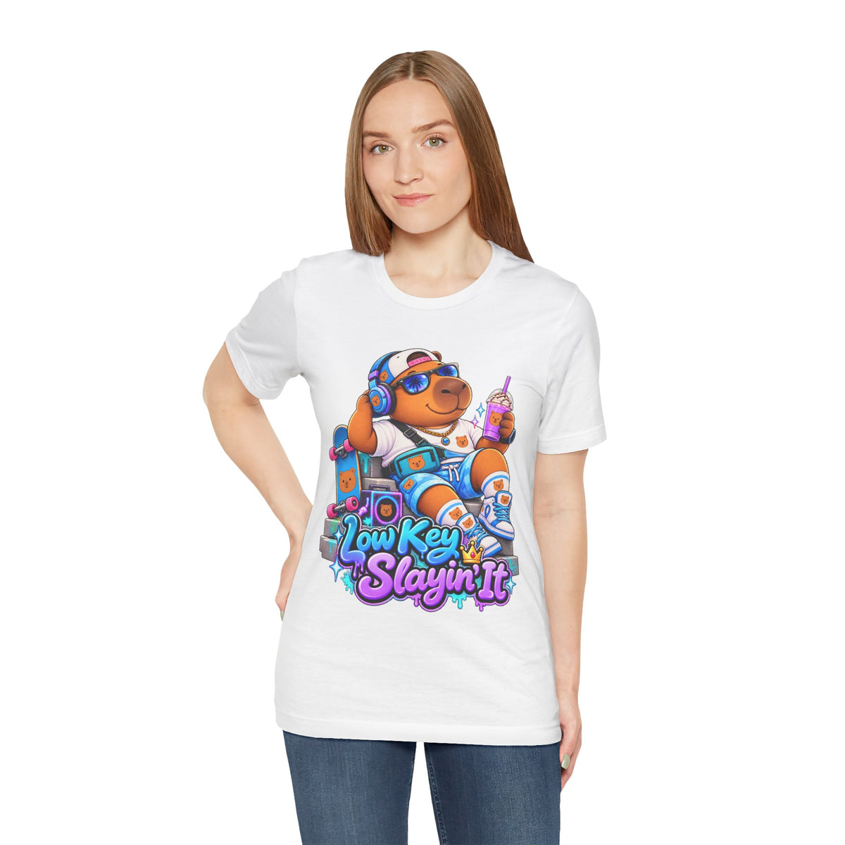 Low Key Slayin' It Capybara T-Shirt