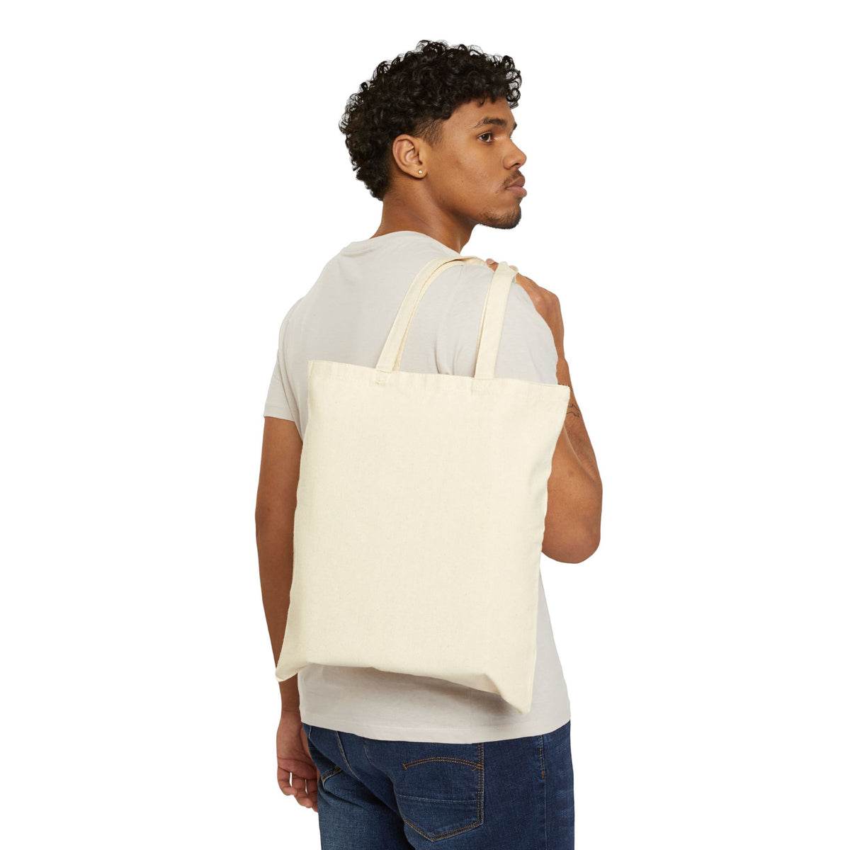 Charlie the Otter — Summer Beach Day Canvas Tote