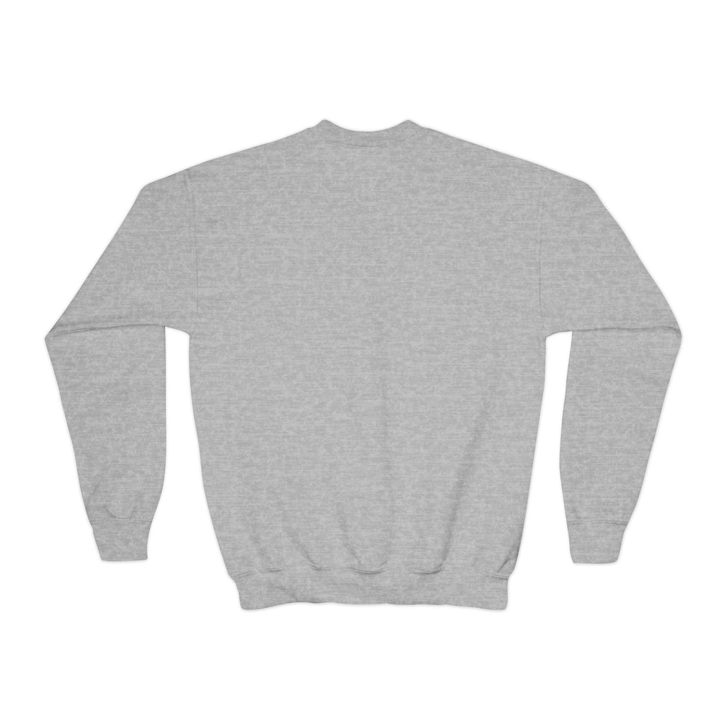 Youth Unbothered Fishing Capybara Crewneck Sweatshirt — "Whoothered" Cute Kids Fishing Graphic