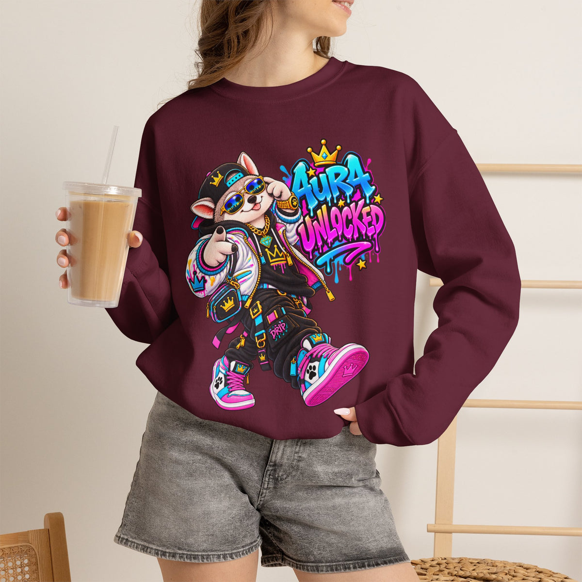 Aura Unlocked - Alaskan Husky - Streetwear  Sweatshirt