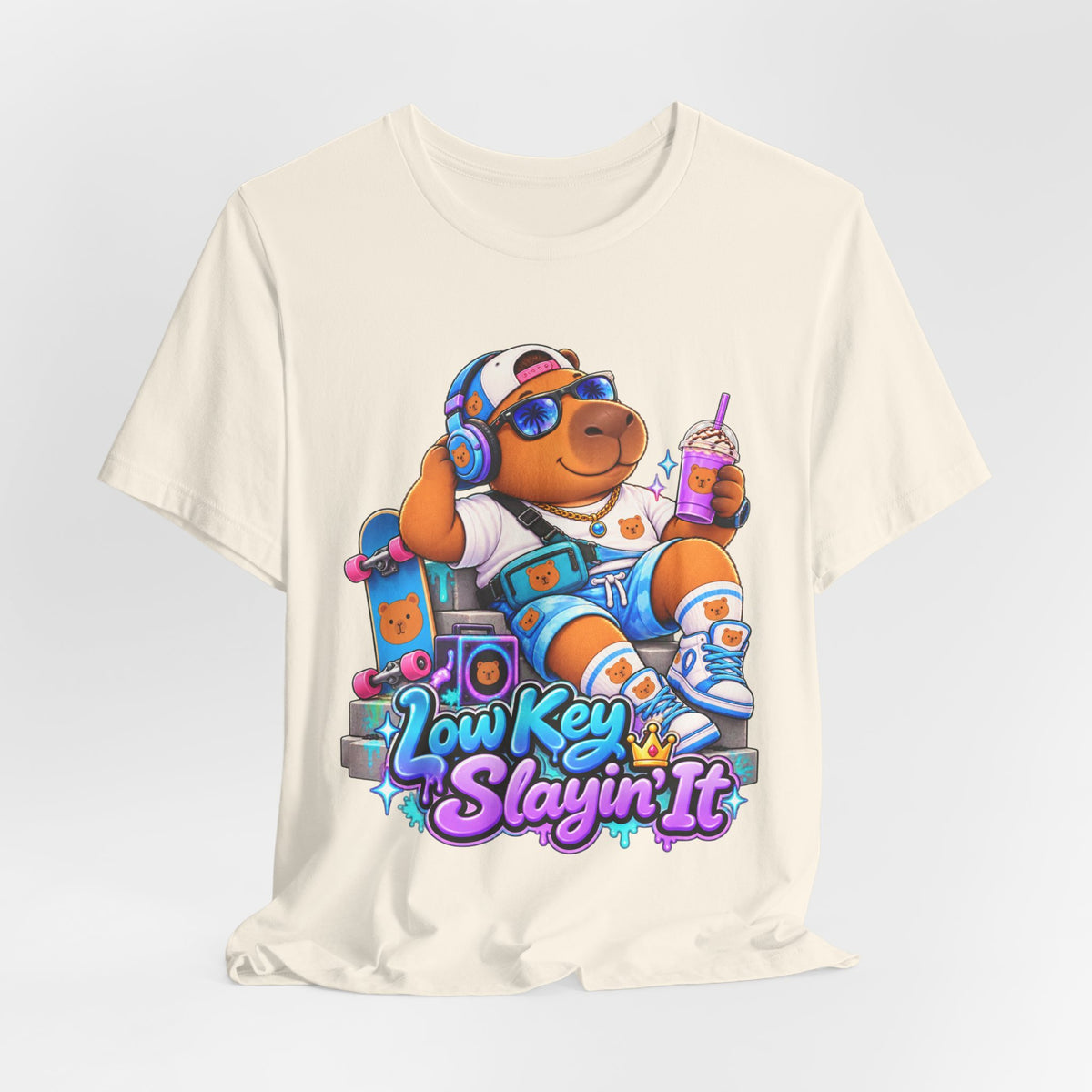 Low Key Slayin' It Capybara T-Shirt