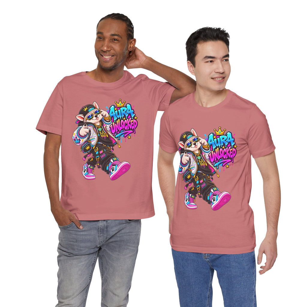 Jynx Alaskan Husky — "Aura Unlocked" Streetwear Graphic Tee