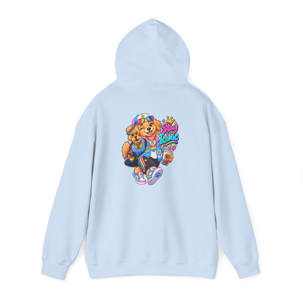 Hoodie — Colorful Big Personality Stay Iconic Pup Graphic