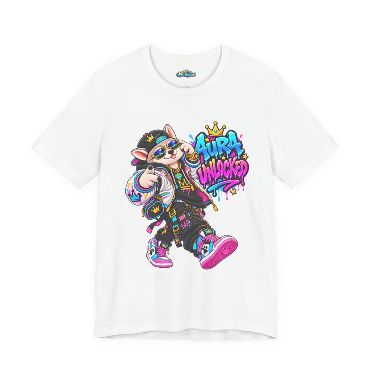 Jynx Alaskan Husky — "Aura Unlocked" Streetwear Graphic Tee