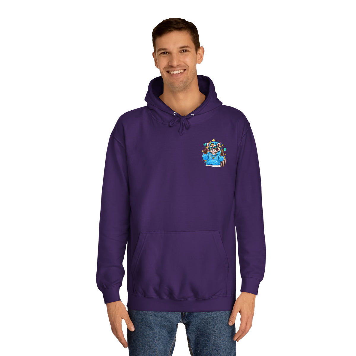 Skateboarding Remy Raccoon Hoodie