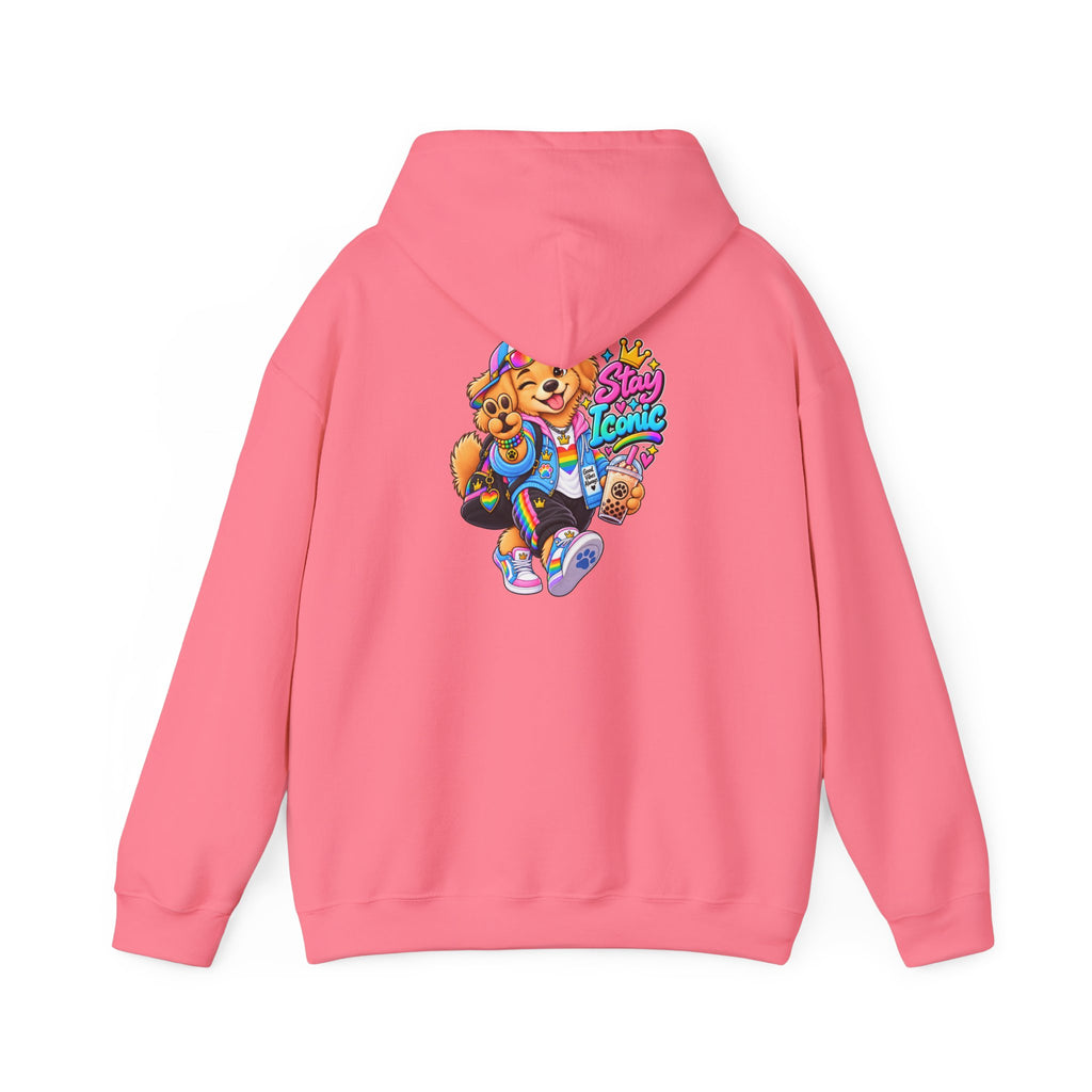 Hoodie — Colorful Big Personality Stay Iconic Pup Graphic