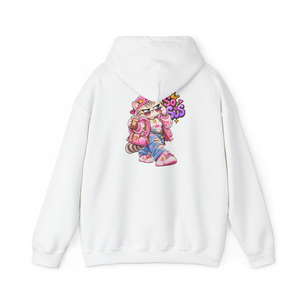 Kawaii So Sus Cat Hoodie – Cute Anime Streetwear Sweatshirt