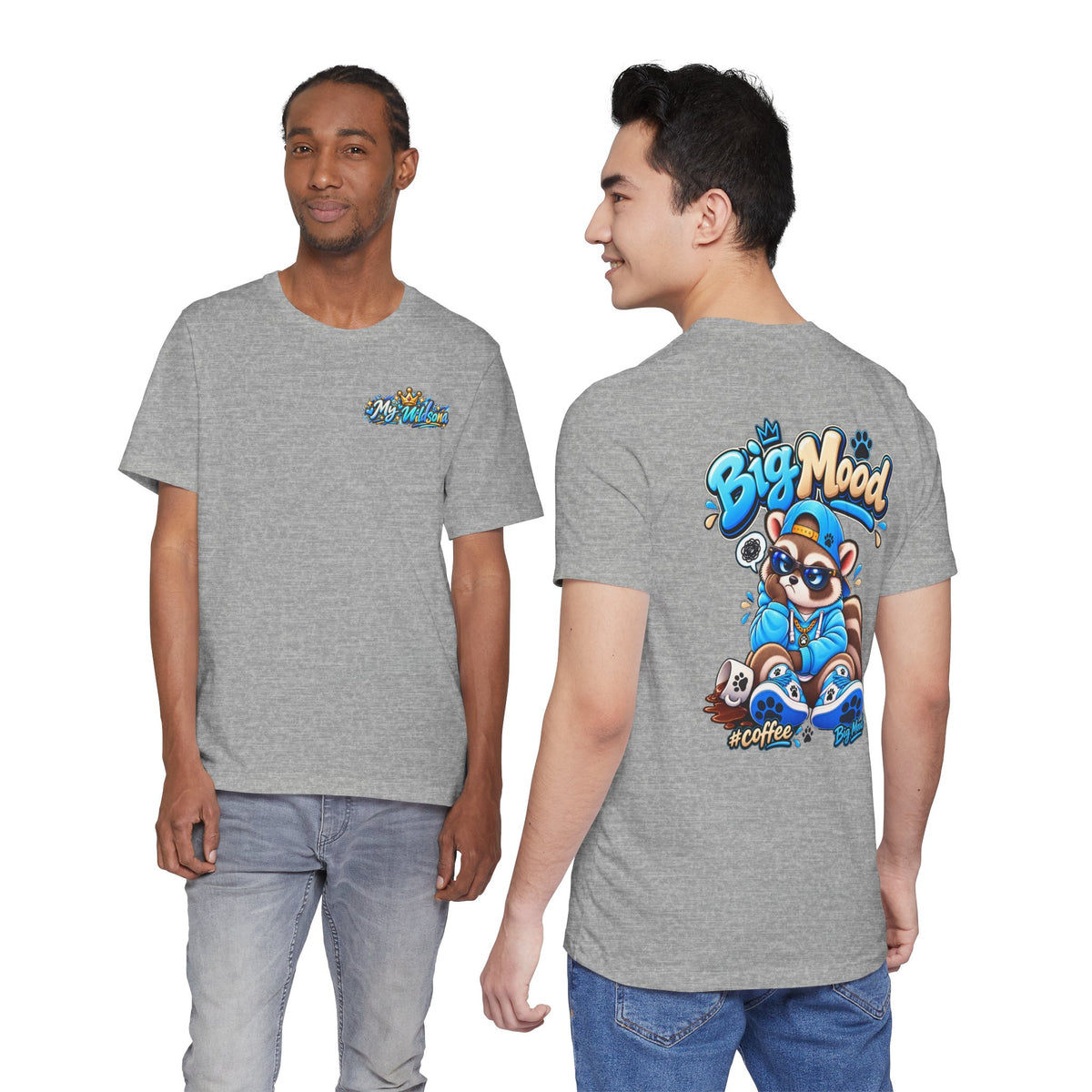 Remy Raccoon Big Mood - Back Graphic - Cute Graphic Tee