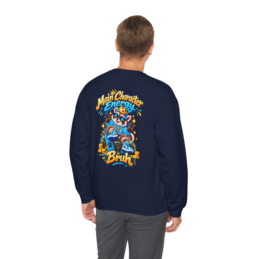Main Character Raccoon Crewneck Sweatshirt