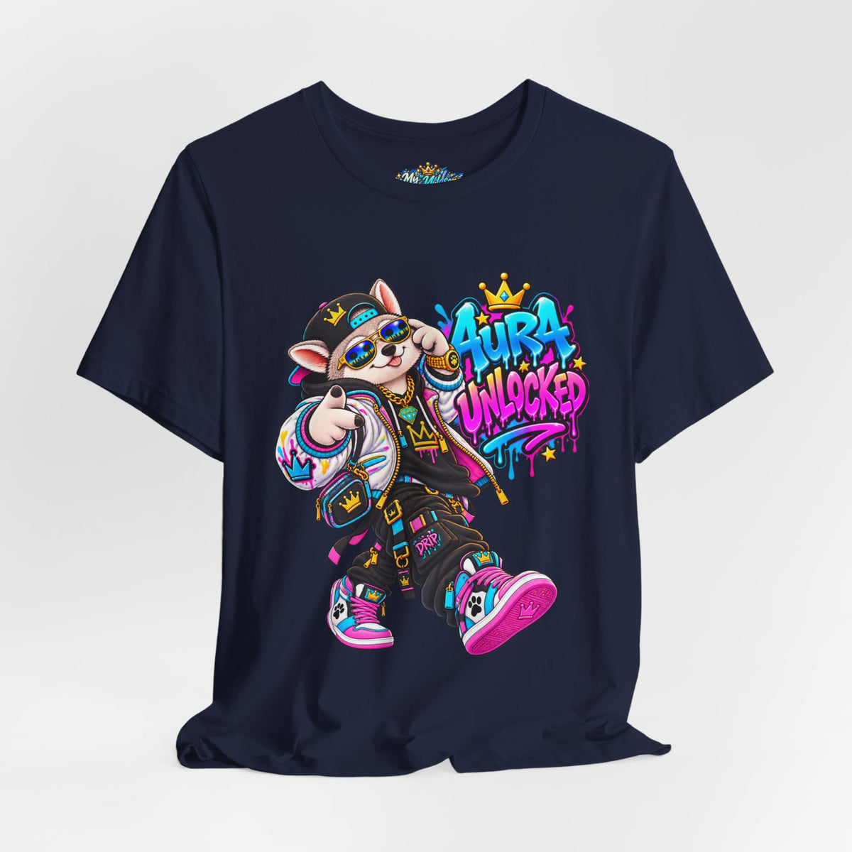 Jynx Alaskan Husky — "Aura Unlocked" Streetwear Graphic Tee