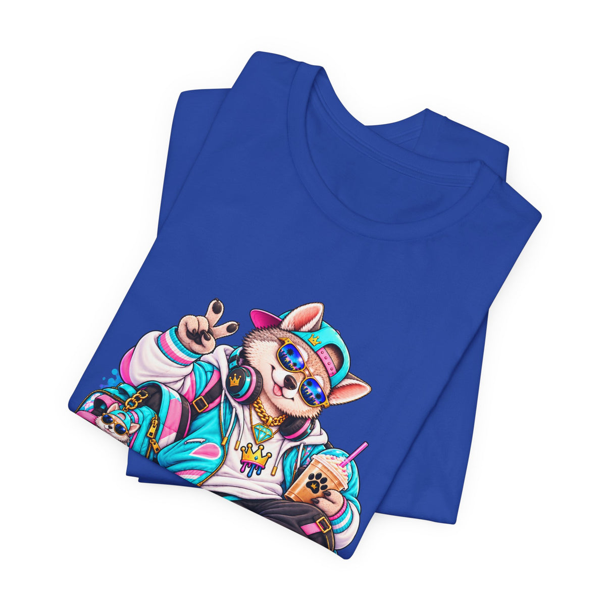 So Goated Husky with Drip T‑Shirt — Retro Skate Dog Graphic Tee