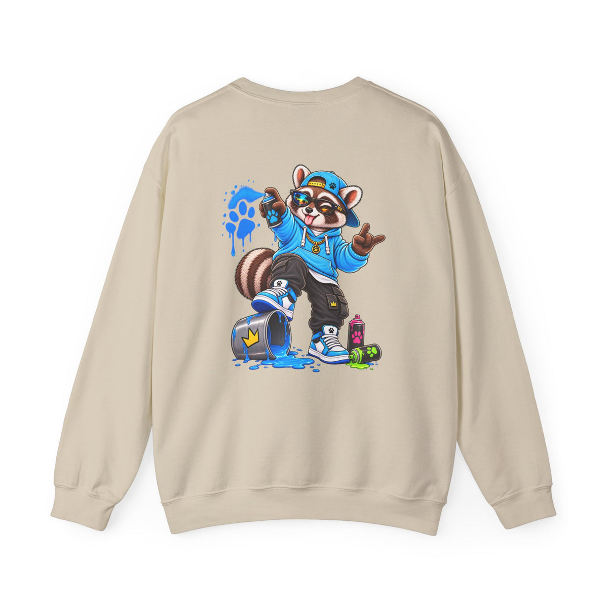 Remy Raccoon Graffiti Sweatshirt