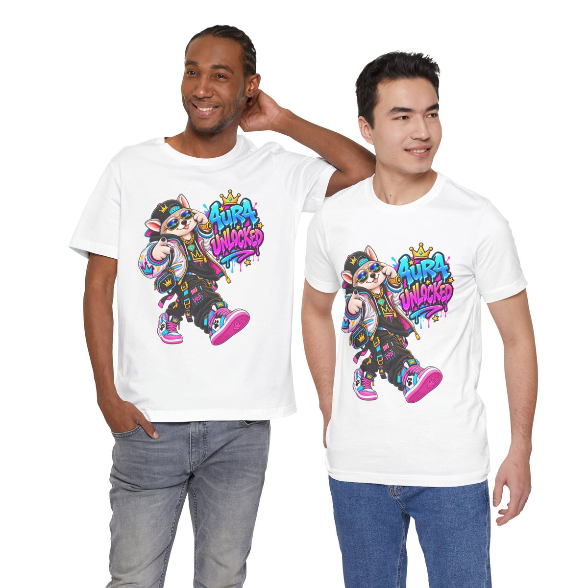 Jynx Alaskan Husky — "Aura Unlocked" Streetwear Graphic Tee