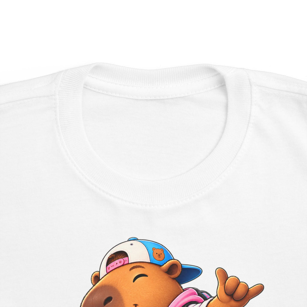 Toddler Capybara Skate T-Shirt — Cute Skateboarding Capybara Tee for Kids