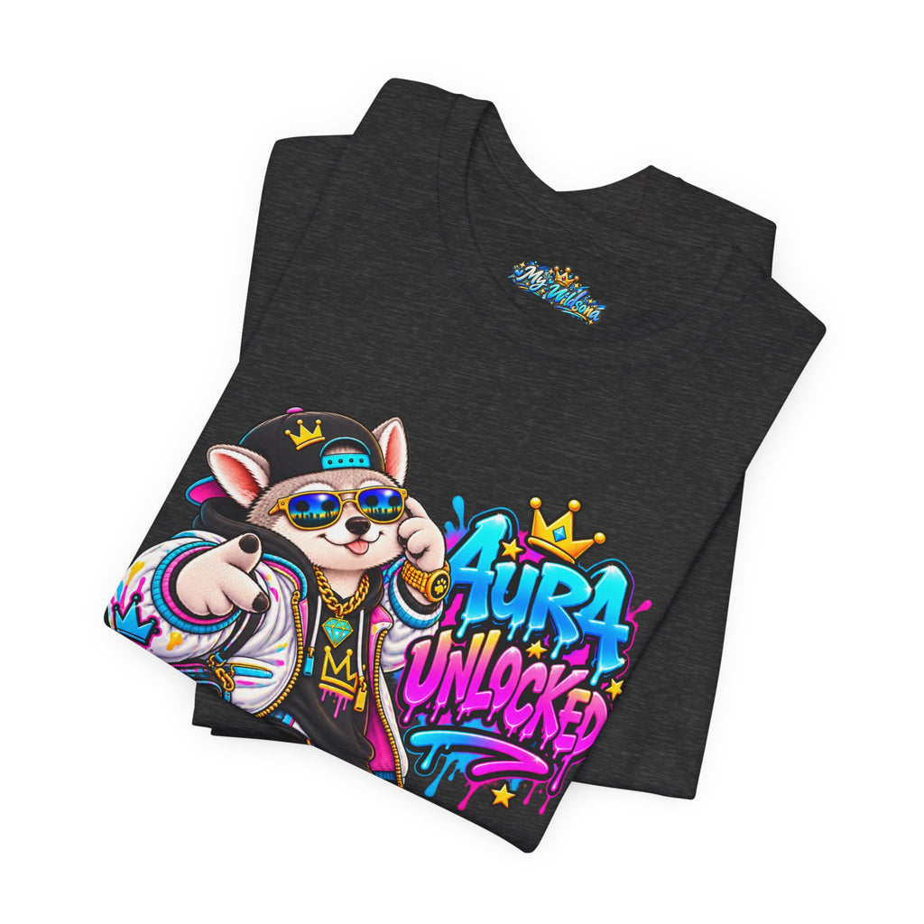 Jynx Alaskan Husky — "Aura Unlocked" Streetwear Graphic Tee