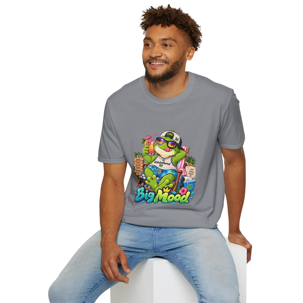 Big Mood Frog T-Shirt — Chill Cartoon Frog Graphic Tee