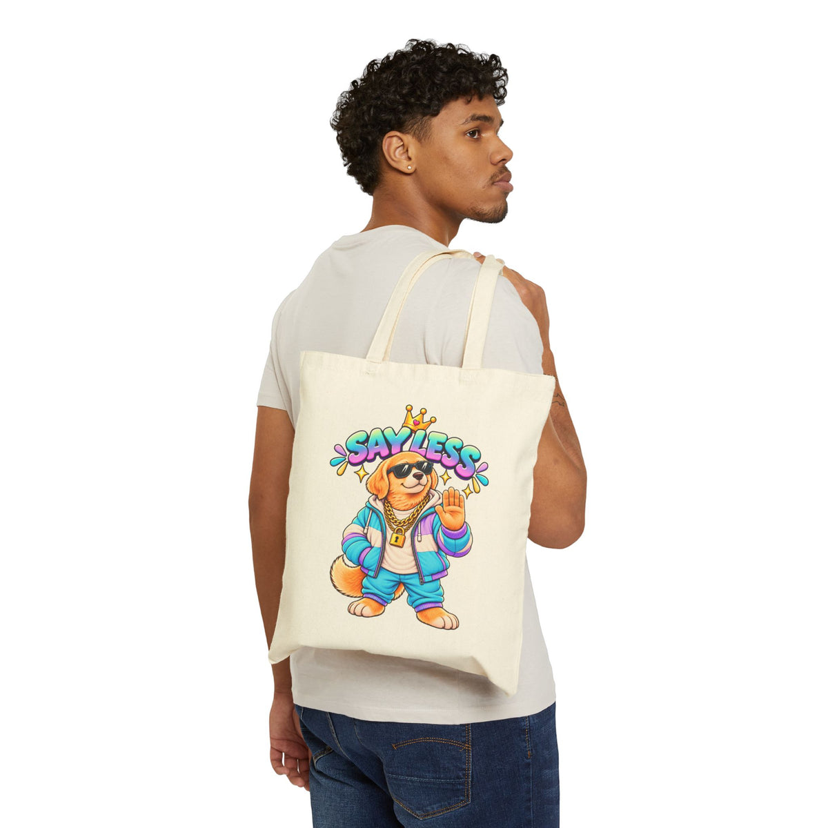 Rocco the Retriever - Say Less - Canvas Tote Bag