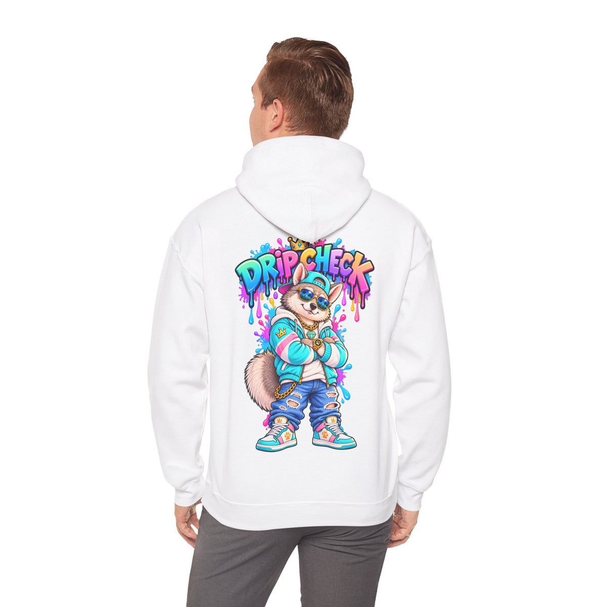 Drip Check - Unisex Heavy Blend™ Hooded Sweatshirt