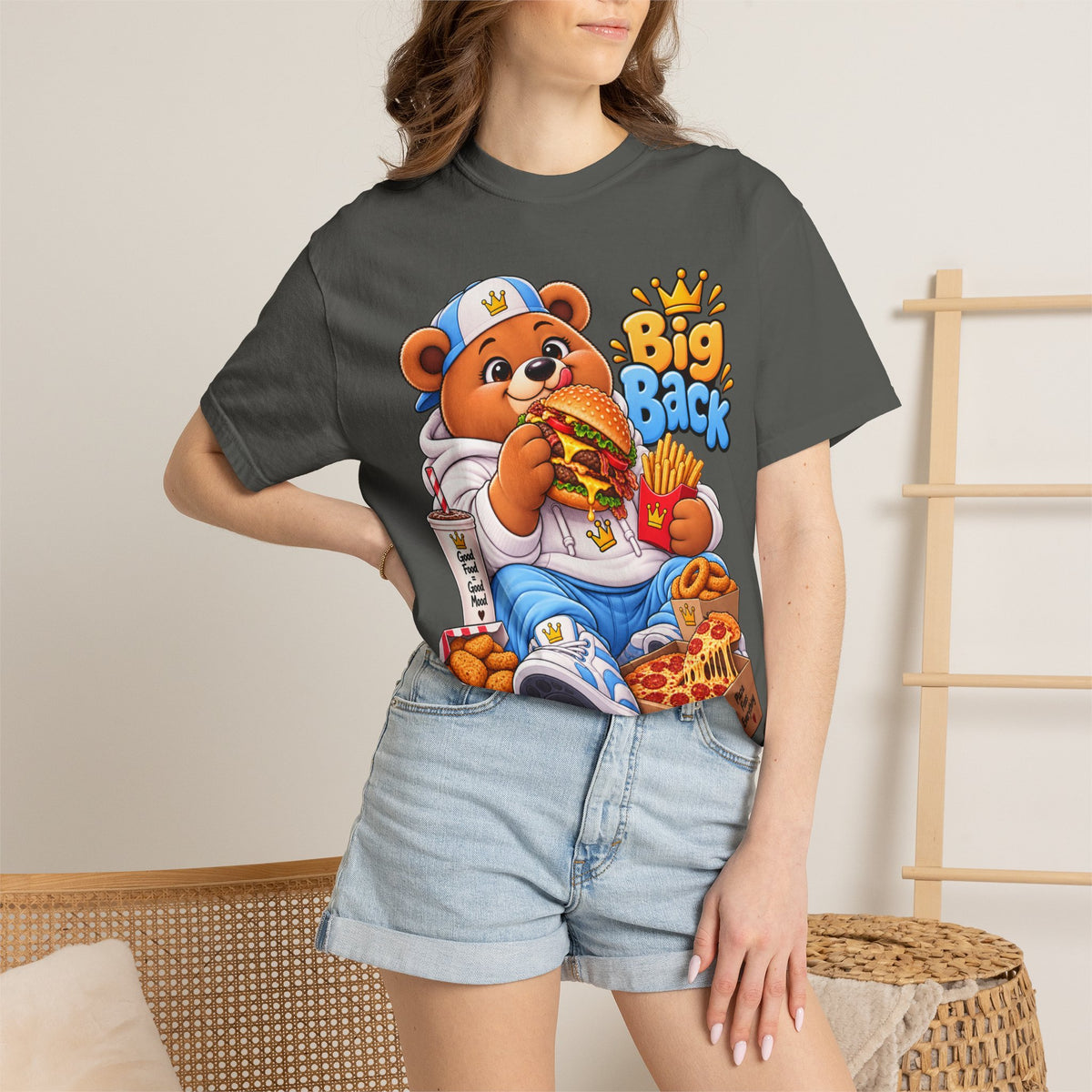 Mochi Big Back Bear - Fast Food - T-Shirt