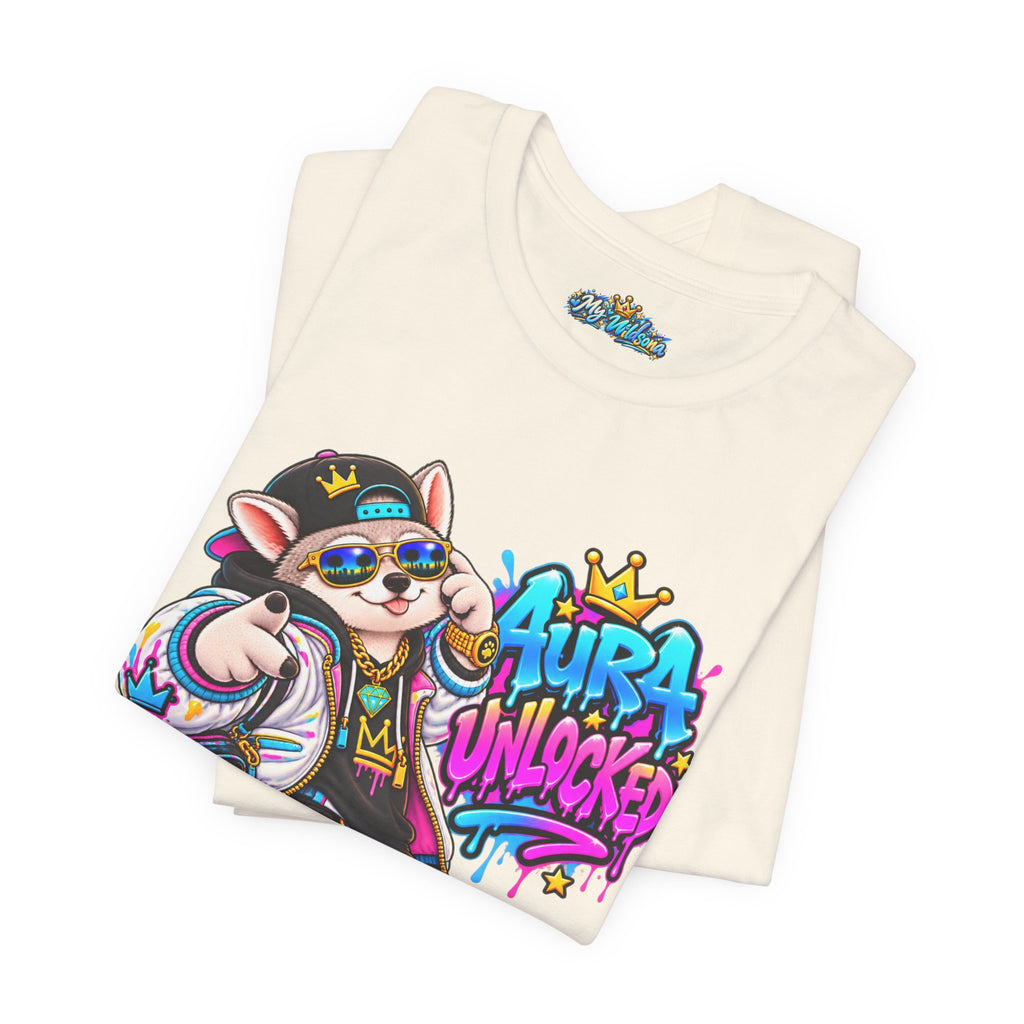 Jynx Alaskan Husky — "Aura Unlocked" Streetwear Graphic Tee