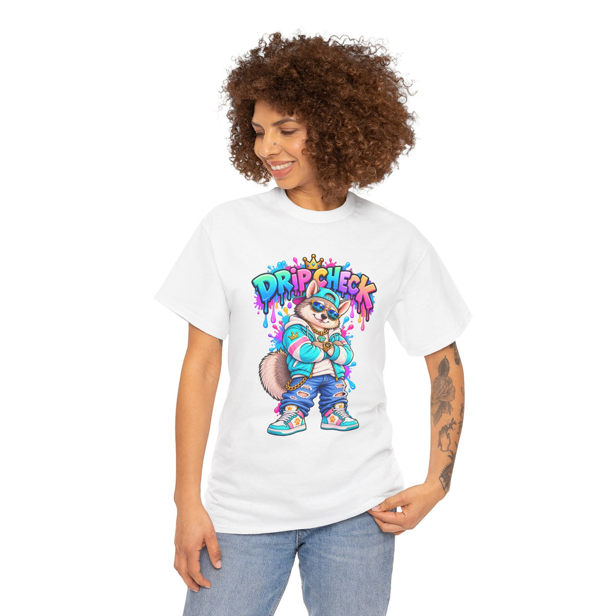Dripcheck Graphic Tee — Urban Streetwear Cute Animal Shirt