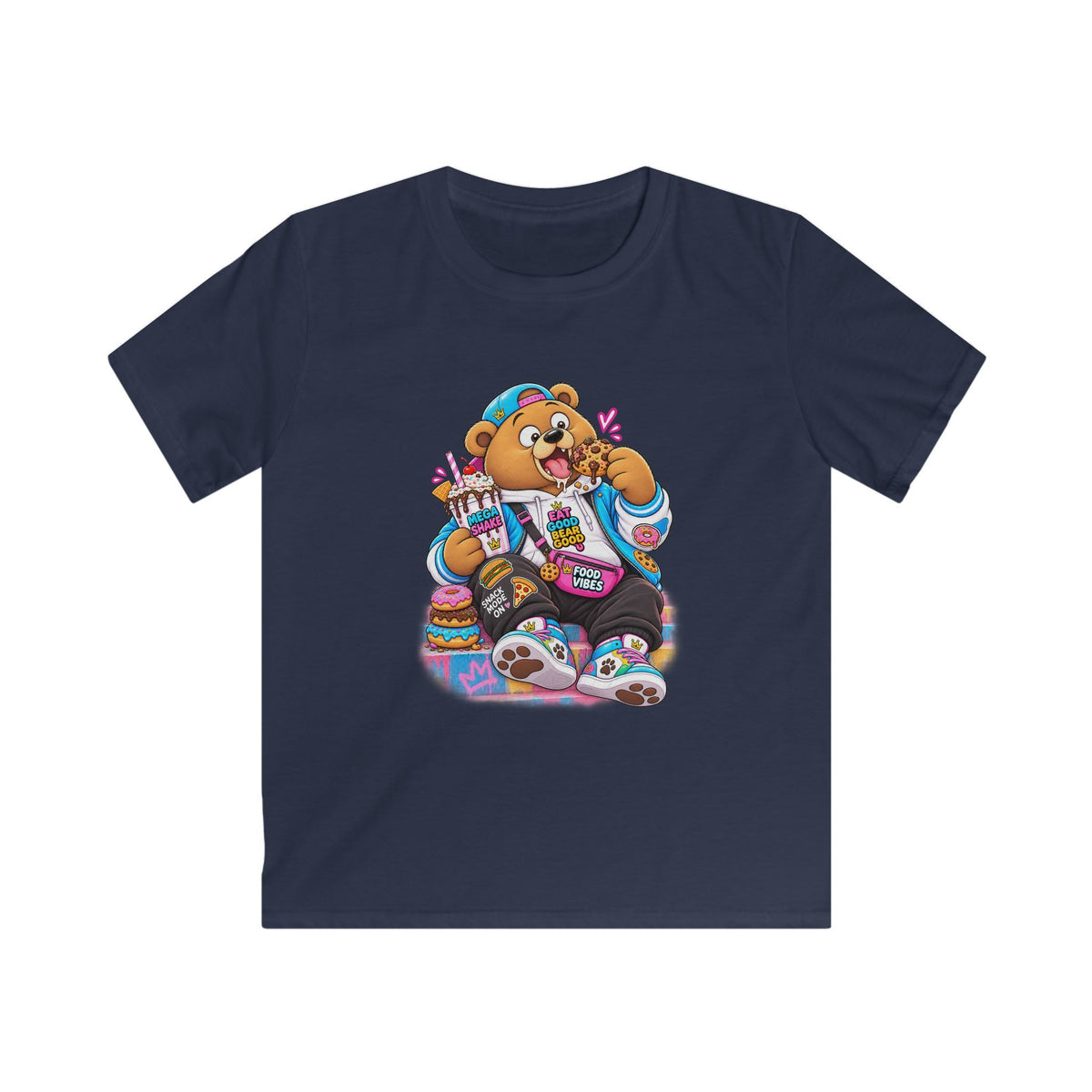 Mochi Big Back Bear Graphic Kids T-Shirt