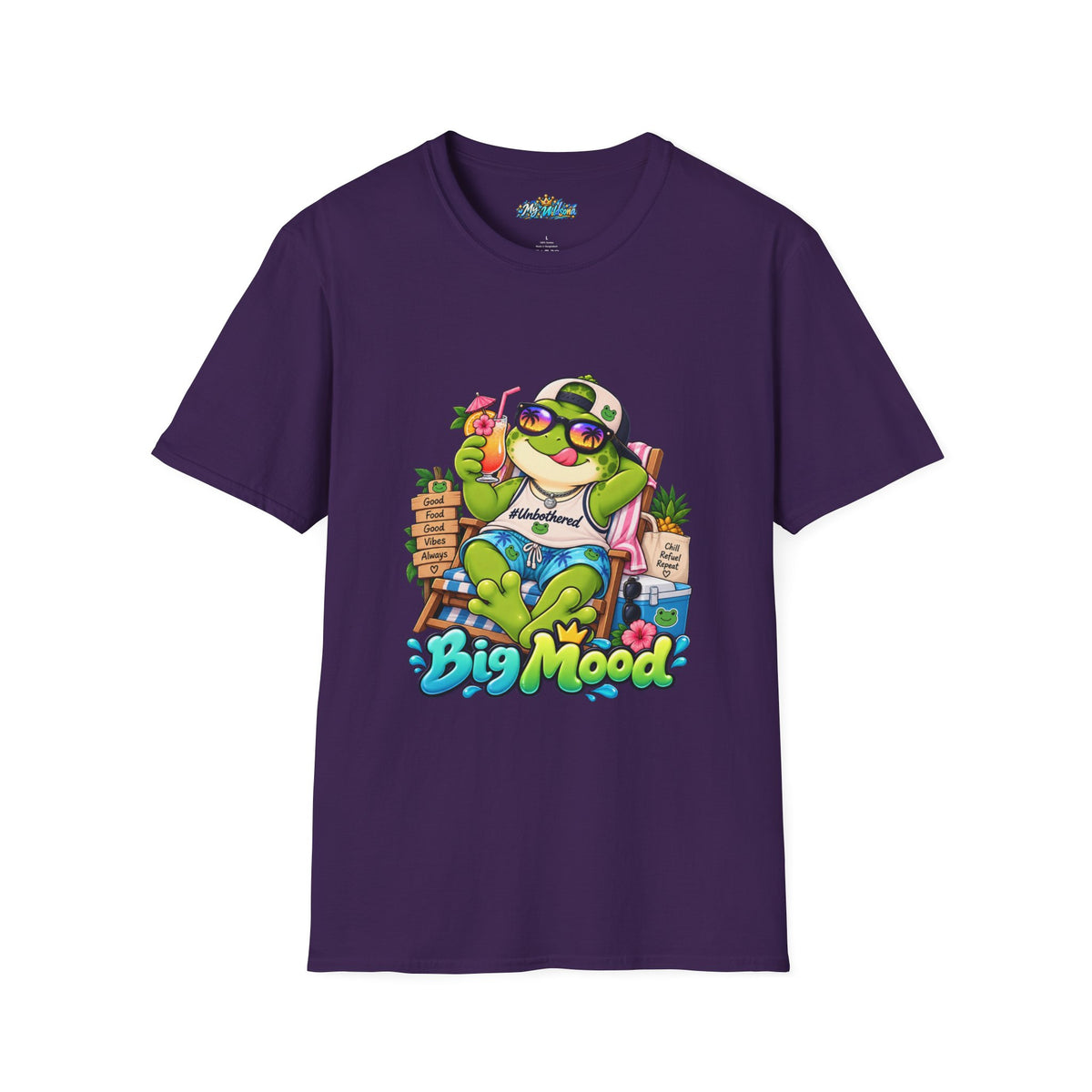 Big Mood Frog T-Shirt — Chill Cartoon Frog Graphic Tee