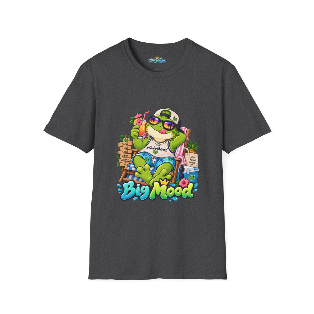 Big Mood Frog T-Shirt — Chill Cartoon Frog Graphic Tee