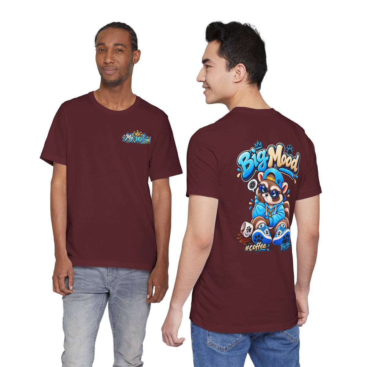 Remy Raccoon Big Mood - Back Graphic - Cute Graphic Tee