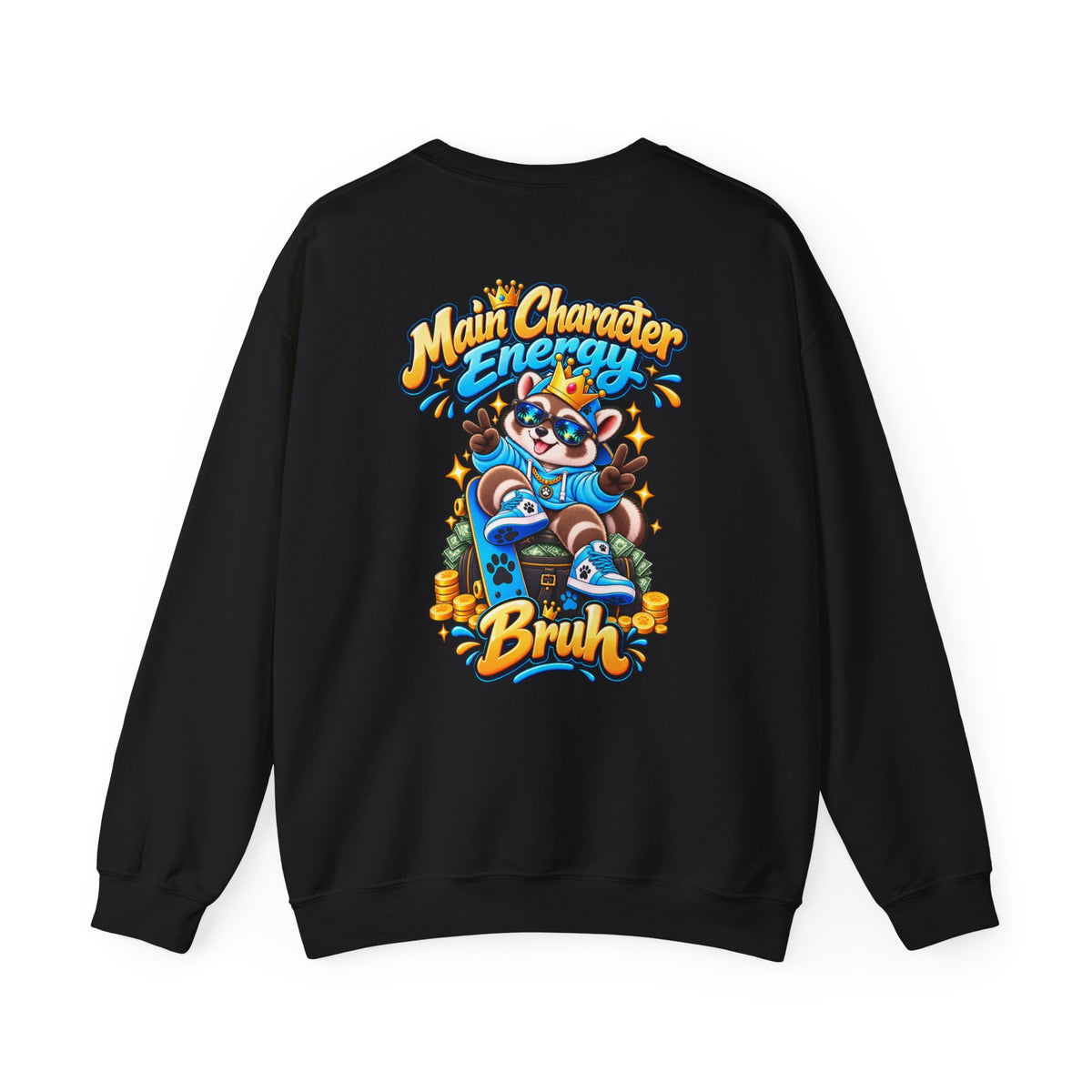 Main Character Raccoon Crewneck Sweatshirt