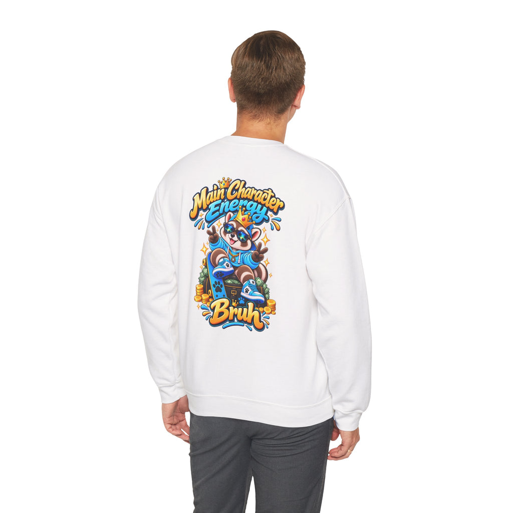 Main Character Raccoon Crewneck Sweatshirt