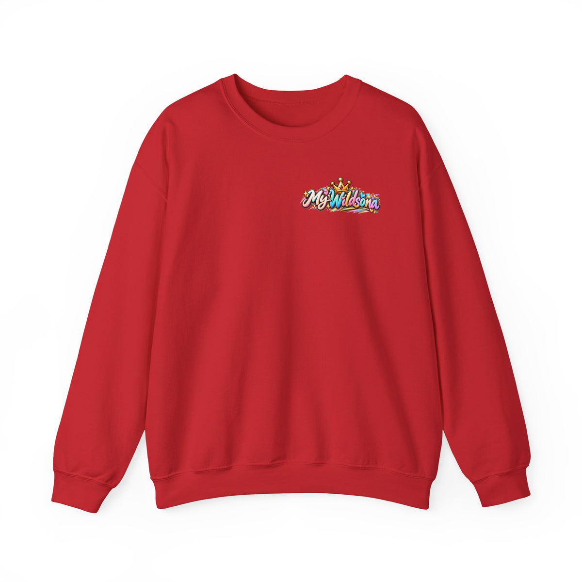 Graphic Sweatshirt — 'My Wildsona' Cute Colorful Dog with Big Personality Character Crewneck