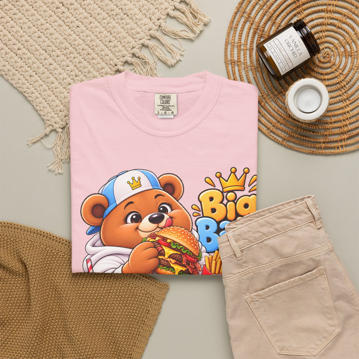 Mochi Big Back Bear - Fast Food - T-Shirt