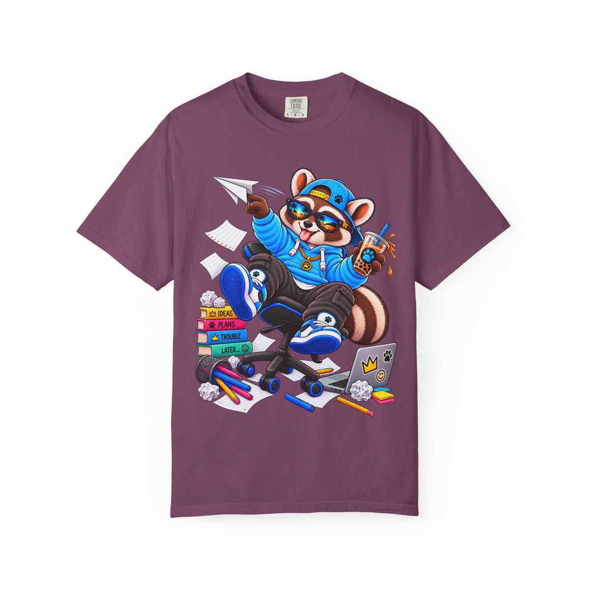 Mischievous Remy Raccoon Graphic T-Shirt