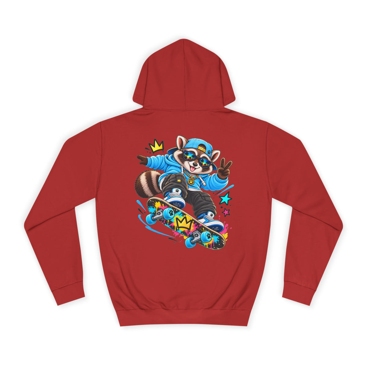 Skateboarding Remy Raccoon Hoodie