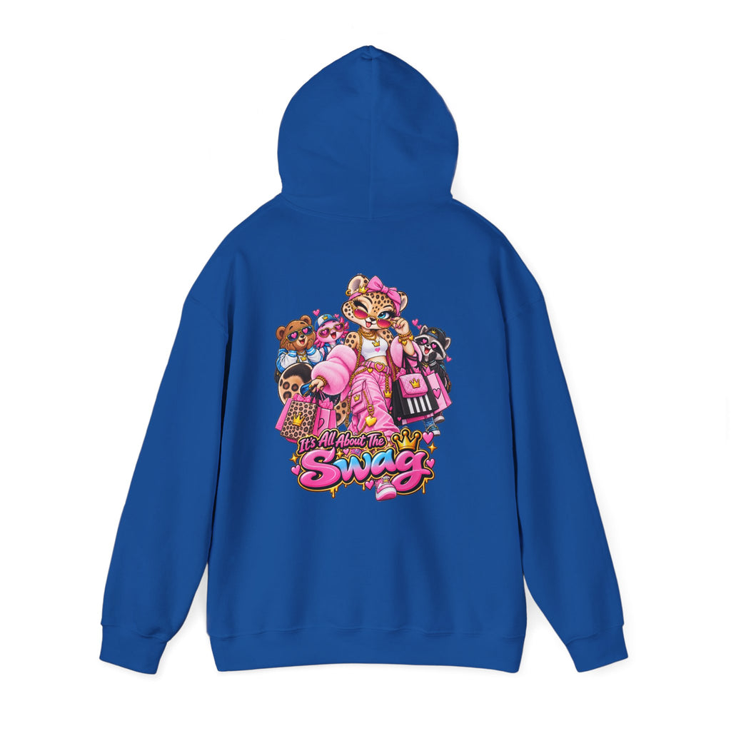 Pink Leopard Swag Hoodie — Cute Kawaii Animal Graphic Pullover