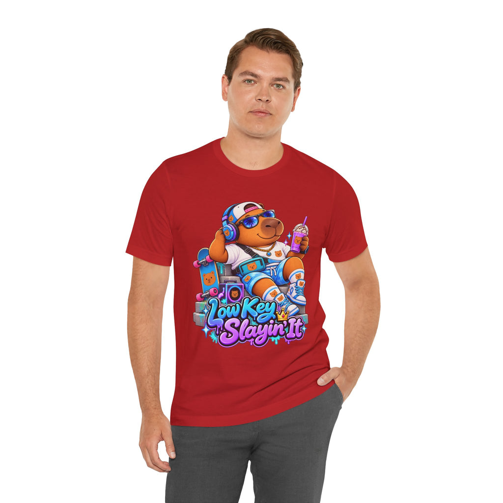 Low Key Slayin' It Capybara T-Shirt