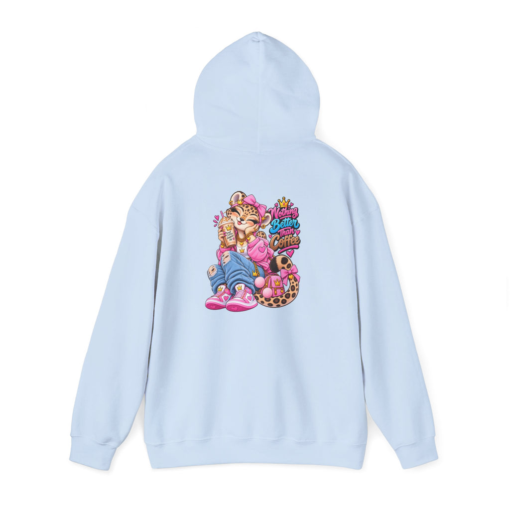 Lara Leopard Coffee Graphic Hoodie