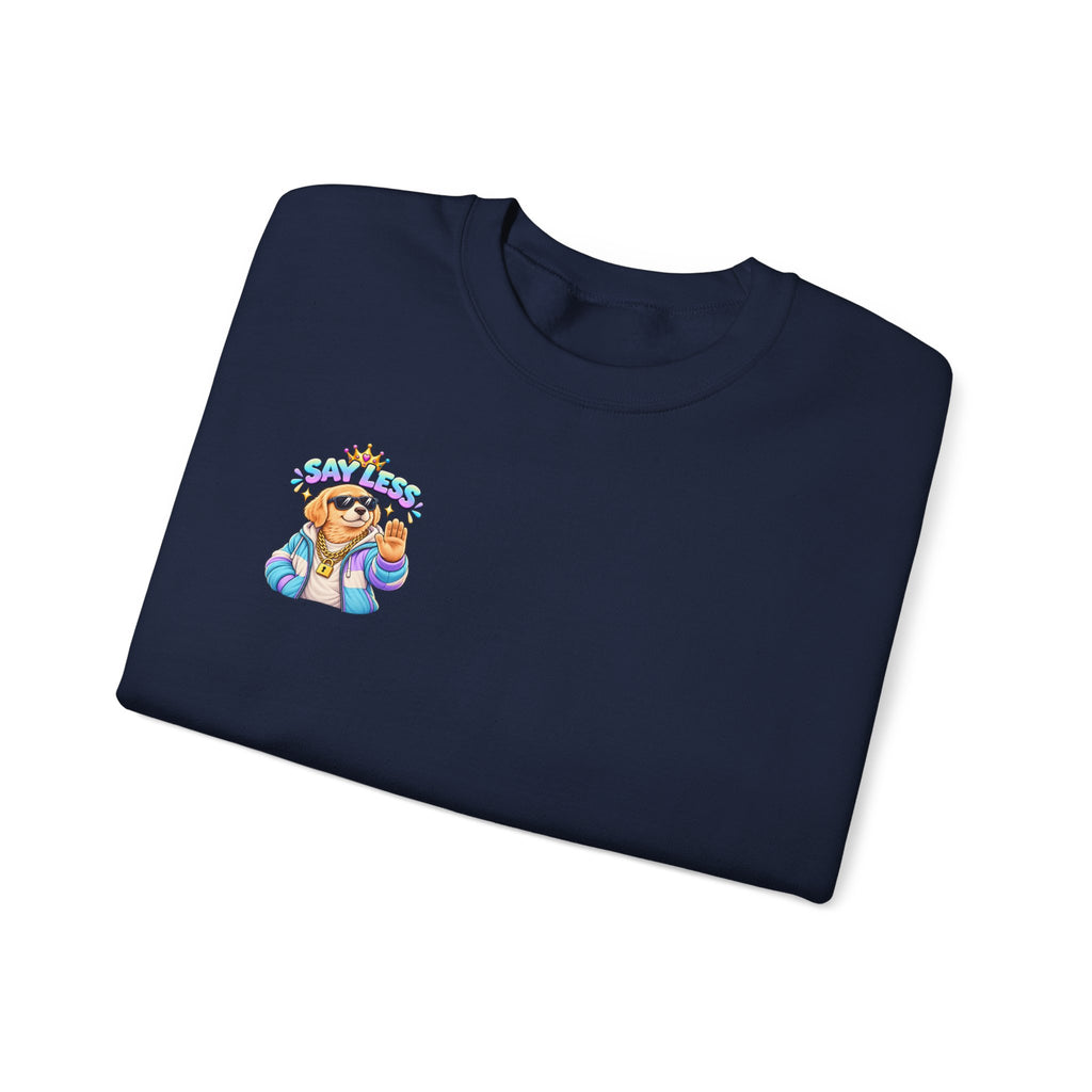 Crewneck Sweatshirt - Colorful Girl with Flower Crown Graphic