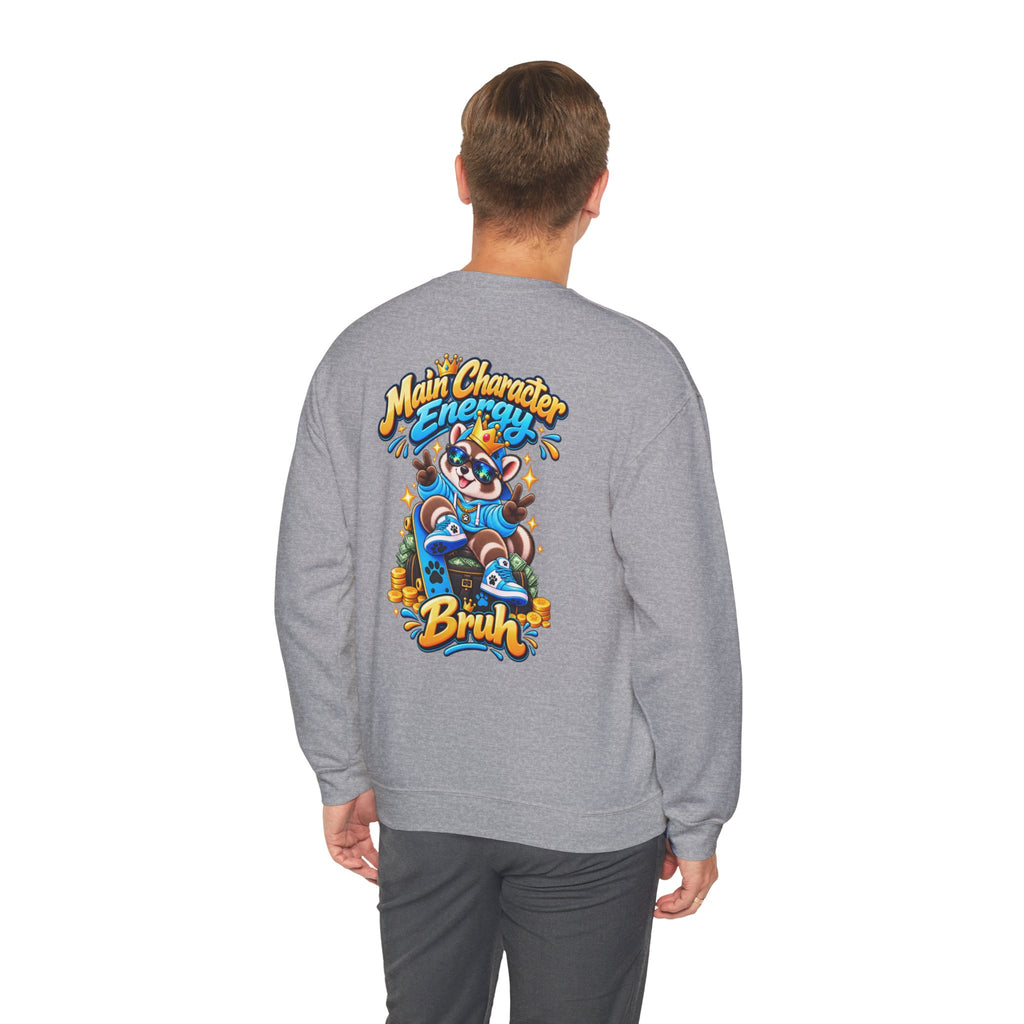 Main Character Raccoon Crewneck Sweatshirt