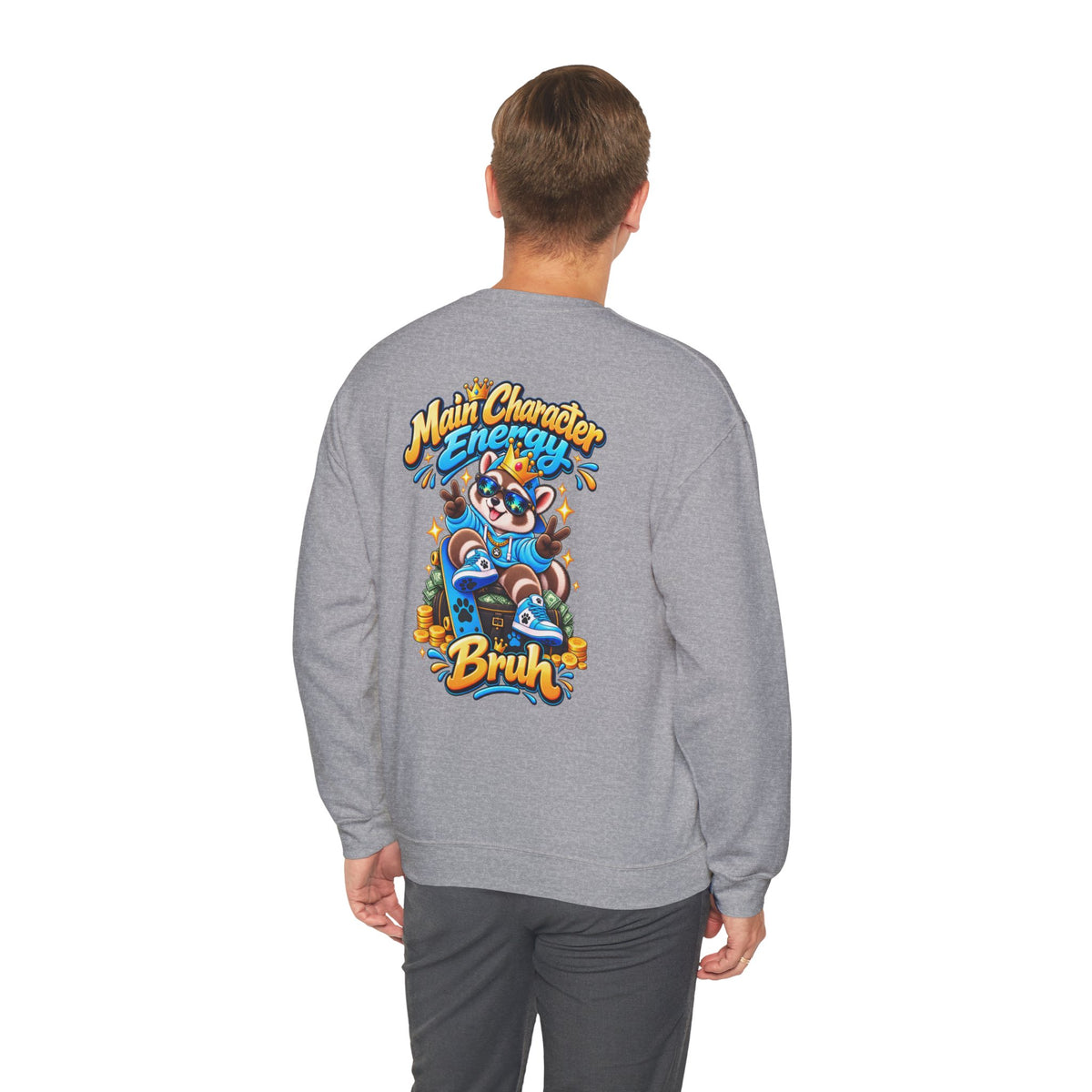 Main Character Raccoon Crewneck Sweatshirt