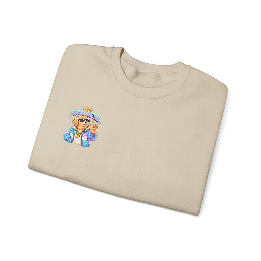Crewneck Sweatshirt - Colorful Girl with Flower Crown Graphic