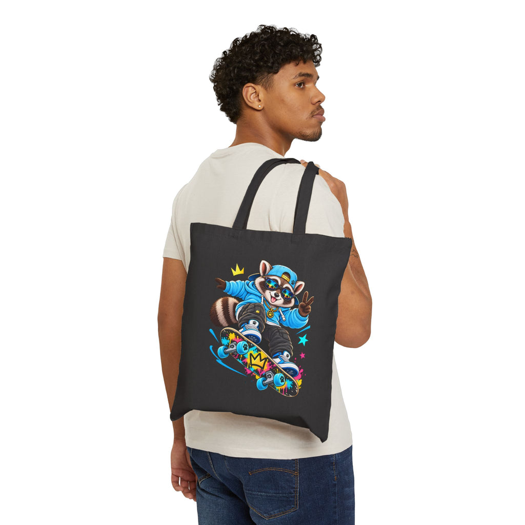 Tote Bag - Floral Mushroom Cluster Canvas Tote (Eco Grocery, Farmers Market & Everyday)