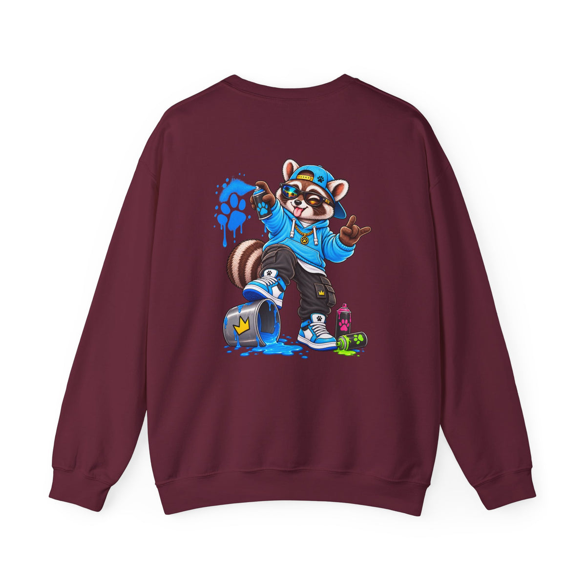 Remy Raccoon Graffiti Sweatshirt