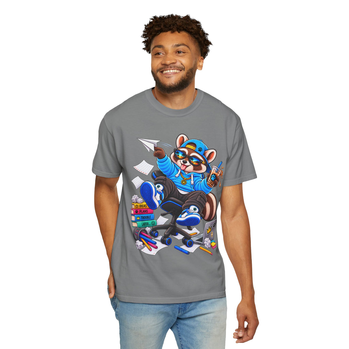 Mischievous Remy Raccoon Graphic T-Shirt