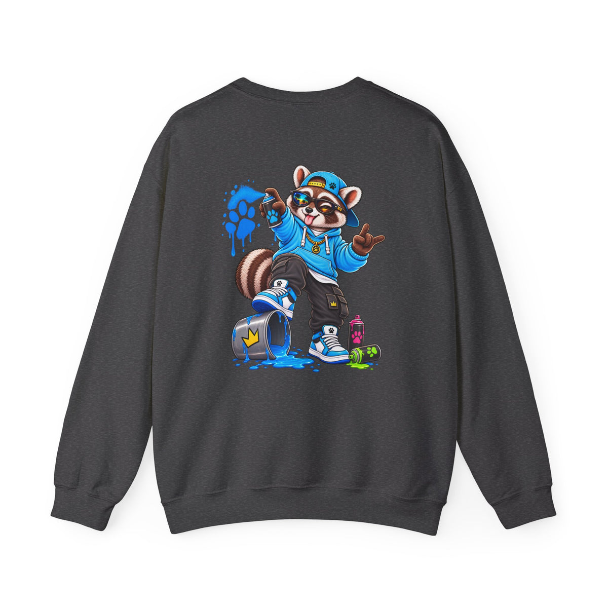 Remy Raccoon Graffiti Sweatshirt